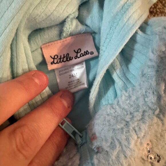 4 Piece LOT of Baby Girls Size 24 Months Winter Tops & Bottoms Hooded Jacket - Picture 3 of 15